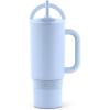 imageEllo Port 40oz Tumbler with Carry Loop ampamp Integrated Handle Vacuum Insulated Stainless Steel Reusable Water Bottle Travel Mug with Leak Proof Lid ampamp Straw Perfect for Iced Coffee ampamp Tea SageHalogen Blue