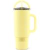 imageEllo Port 40oz Tumbler with Carry Loop ampamp Integrated Handle Vacuum Insulated Stainless Steel Reusable Water Bottle Travel Mug with Leak Proof Lid ampamp Straw Perfect for Iced Coffee ampamp Tea SageLemonade