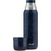 imageEllo Therma 32oz Insulated Stainless Steel Thermos for Hot ampamp Cold Beverages with Leak Proof Lid ampamp Builtin Cup Triple Wall Insulation Hot 24 Hrs Perfect for CoffeeTea Dishwasher Safe CreamXavier Navy Speckle