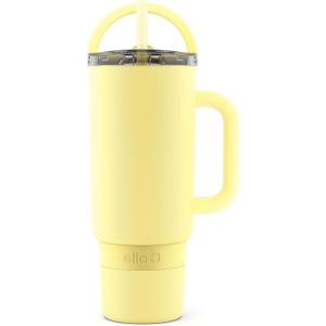 imageEllo Port 40oz Tumbler with Carry Loop ampamp Integrated Handle Vacuum Insulated Stainless Steel Reusable Water Bottle Travel Mug with Leak Proof Lid ampamp Straw Perfect for Iced Coffee ampamp Tea SageLemonade