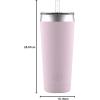 imageEllo Beacon Vacuum Insulated Stainless Steel Tumbler with Slider Lid and Optional StrawCashmere Pink