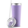 imageEllo Beacon Vacuum Insulated Stainless Steel Tumbler with Slider Lid and Optional StrawLilac