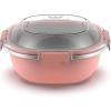 imageEllo Stainless Steel Lunch Bowl Food Storage Container with LeakProof Lid 65 Cup Peach