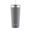 imageEllo Beacon Vacuum Insulated Stainless Steel Tumbler with Slider Lid and Optional StrawGray