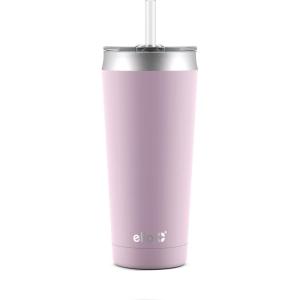 imageEllo Beacon Vacuum Insulated Stainless Steel Tumbler with Slider Lid and Optional StrawCashmere Pink