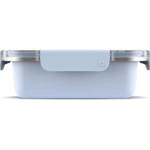 imageEllo Stainless Steel Rectangle Food Storage Meal Prep Container with LeakProof Lids 4 Cup Dusty BlueDusty Blue