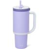 imageEllo Oasis Tumbler with Handle ampamp Retracting Straw  Reusable Insulated Stainless Steel Cup 100 Leakproof Gifts for Teens Women Men  Keeps cold for 20 Hours 40oz 30oz Cup Holder FriendlyTwilight Blush