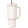 imageEllo Oasis Tumbler with Handle ampamp Retracting Straw  Reusable Insulated Stainless Steel Cup 100 Leakproof Gifts for Teens Women Men  Keeps cold for 20 Hours 40oz 30oz Cup Holder FriendlyCream Tonal