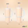 imageEllo Oasis Tumbler with Handle ampamp Retracting Straw  Reusable Insulated Stainless Steel Cup 100 Leakproof Gifts for Teens Women Men  Keeps cold for 20 Hours 40oz 30oz Cup Holder FriendlyOrange Daisies
