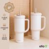 imageEllo Oasis Tumbler with Handle ampamp Retracting Straw  Reusable Insulated Stainless Steel Cup 100 Leakproof Gifts for Teens Women Men  Keeps cold for 20 Hours 40oz 30oz Cup Holder FriendlyCream Tonal