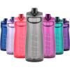 imagePogo Plastic Water Bottle with Chug Lid and Carry Handle Reusable BPA Free Dishwasher Safe Perfect for Travel School Outdoors and Gym  18oz 32oz 40oz 64ozGrey