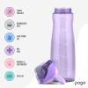 imagePogo Plastic Water Bottle with Chug Lid and Carry Handle Reusable BPA Free Dishwasher Safe Perfect for Travel School Outdoors and Gym  18oz 32oz 40oz 64ozLilac