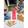 imagePogo Plastic Water Bottle with Chug Lid and Carry Handle Reusable BPA Free Dishwasher Safe Perfect for Travel School Outdoors and Gym  18oz 32oz 40oz 64ozPink