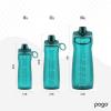 imagePogo Plastic Water Bottle with Chug Lid and Carry Handle Reusable BPA Free Dishwasher Safe Perfect for Travel School Outdoors and Gym  18oz 32oz 40oz 64ozTeal