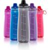 imagePogo Plastic Water Bottle with Chug Lid and Carry Handle Reusable BPA Free Dishwasher Safe Perfect for Travel School Outdoors and Gym  18oz 32oz 40oz 64ozBlue