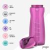 imagePogo Plastic Water Bottle with Chug Lid and Carry Handle Reusable BPA Free Dishwasher Safe Perfect for Travel School Outdoors and Gym  18oz 32oz 40oz 64ozFuchsia