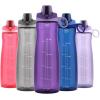 imagePogo Plastic Water Bottle with Chug Lid and Carry Handle Reusable BPA Free Dishwasher Safe Perfect for Travel School Outdoors and Gym  18oz 32oz 40oz 64ozPurple