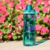 imagePogo Plastic Water Bottle with Chug Lid and Carry Handle Reusable BPA Free Dishwasher Safe Perfect for Travel School Outdoors and Gym  18oz 32oz 40oz 64ozTeal