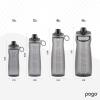 imagePogo Plastic Water Bottle with Chug Lid and Carry Handle Reusable BPA Free Dishwasher Safe Perfect for Travel School Outdoors and Gym  18oz 32oz 40oz 64ozGrey
