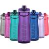imagePogo Plastic Water Bottle with Chug Lid and Carry Handle Reusable BPA Free Dishwasher Safe Perfect for Travel School Outdoors and Gym  18oz 32oz 40oz 64ozPurple