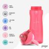 imagePogo Plastic Water Bottle with Chug Lid and Carry Handle Reusable BPA Free Dishwasher Safe Perfect for Travel School Outdoors and Gym  18oz 32oz 40oz 64ozPink