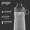 imagePogo Plastic Water Bottle with Chug Lid and Carry Handle Reusable BPA Free Dishwasher Safe Perfect for Travel School Outdoors and Gym  18oz 32oz 40oz 64ozBlue Atoll