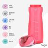 imagePogo Plastic Water Bottle with Chug Lid and Carry Handle Reusable BPA Free Dishwasher Safe Perfect for Travel School Outdoors and Gym  18oz 32oz 40oz 64ozPink
