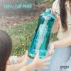 imagePogo Plastic Water Bottle with Chug Lid and Carry Handle Reusable BPA Free Dishwasher Safe Perfect for Travel School Outdoors and Gym  18oz 32oz 40oz 64ozTeal