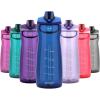 imagePogo Plastic Water Bottle with Chug Lid and Carry Handle Reusable BPA Free Dishwasher Safe Perfect for Travel School Outdoors and Gym  18oz 32oz 40oz 64ozBlue