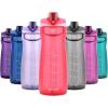 imagePogo Plastic Water Bottle with Chug Lid and Carry Handle Reusable BPA Free Dishwasher Safe Perfect for Travel School Outdoors and Gym  18oz 32oz 40oz 64ozPink