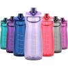 imagePogo Plastic Water Bottle with Chug Lid and Carry Handle Reusable BPA Free Dishwasher Safe Perfect for Travel School Outdoors and Gym  18oz 32oz 40oz 64ozLilac