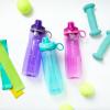 imagePogo Plastic Water Bottle with Chug Lid and Carry Handle Reusable BPA Free Dishwasher Safe Perfect for Travel School Outdoors and Gym  18oz 32oz 40oz 64ozBlue Atoll