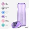 imagePogo Plastic Water Bottle with Chug Lid and Carry Handle Reusable BPA Free Dishwasher Safe Perfect for Travel School Outdoors and Gym  18oz 32oz 40oz 64ozLilac