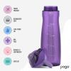 imagePogo Plastic Water Bottle with Chug Lid and Carry Handle Reusable BPA Free Dishwasher Safe Perfect for Travel School Outdoors and Gym  18oz 32oz 40oz 64ozPurple