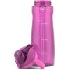 imagePogo Plastic Water Bottle with Chug Lid and Carry Handle Reusable BPA Free Dishwasher Safe Perfect for Travel School Outdoors and Gym  18oz 32oz 40oz 64ozFuchsia