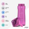 imagePogo Plastic Water Bottle with Chug Lid and Carry Handle Reusable BPA Free Dishwasher Safe Perfect for Travel School Outdoors and Gym  18oz 32oz 40oz 64ozFuchsia