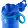 imagePogo Plastic Water Bottle with Chug Lid and Carry Handle Reusable BPA Free Dishwasher Safe Perfect for Travel School Outdoors and Gym  18oz 32oz 40oz 64ozBlue