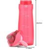 imagePogo Plastic Water Bottle with Chug Lid and Carry Handle Reusable BPA Free Dishwasher Safe Perfect for Travel School Outdoors and Gym  18oz 32oz 40oz 64ozPink