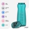 imagePogo Plastic Water Bottle with Chug Lid and Carry Handle Reusable BPA Free Dishwasher Safe Perfect for Travel School Outdoors and Gym  18oz 32oz 40oz 64ozTeal