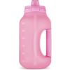 imageEllo Hydra 64oz Half Gallon Water Jug with Handle and Motivational Time Markers for All Day Hydration Plastic Reusable Water Bottle with Straw and Locking Leak Proof Lid BPA FreeBubblegum