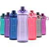 imagePogo Plastic Water Bottle with Chug Lid and Carry Handle Reusable BPA Free Dishwasher Safe Perfect for Travel School Outdoors and Gym  18oz 32oz 40oz 64ozLilac