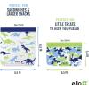imageEllo 4 Pack Reusable Food Storage Bags Resealable BPAFree FoodSafe PEVA Feezer Safe and LeakProofDinos