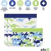 imageEllo 4 Pack Reusable Food Storage Bags Resealable BPAFree FoodSafe PEVA Feezer Safe and LeakProofDinos