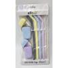 imageEllo Impact 4Pack Reusable Silicone Straws with Fold ampamp Store Carry Case Portable Drinking Straw for Party Travel Cruise Ship Includes Straw Cleaning Brush Rose Medley