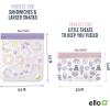 imageEllo 4 Pack Reusable Food Storage Bags Resealable BPAFree FoodSafe PEVA Feezer Safe and LeakProofUnicorns