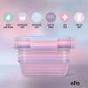 imageEllo Snap ampamp Nest 10Piece 45 Cup Plastic Meal Prep Set Reusable Food Containers for Healthy Eating Freezer Dishwasher Safe Desert FestivalBerry Fields