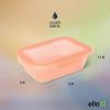 imageEllo Snap ampamp Nest 10Piece 45 Cup Plastic Meal Prep Set Reusable Food Containers for Healthy Eating Freezer Dishwasher Safe Desert FestivalCactus Blooms