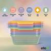 imageEllo Snap ampamp Nest 10Piece 45 Cup Plastic Meal Prep Set Reusable Food Containers for Healthy Eating Freezer Dishwasher Safe Desert FestivalDesert Festival
