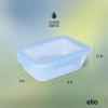 imageEllo Snap ampamp Nest 10Piece 45 Cup Plastic Meal Prep Set Reusable Food Containers for Healthy Eating Freezer Dishwasher Safe Desert FestivalSeafoam