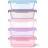 imageEllo Snap ampamp Nest 10Piece 45 Cup Plastic Meal Prep Set Reusable Food Containers for Healthy Eating Freezer Dishwasher Safe Desert FestivalBerry Fields